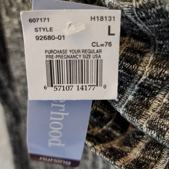 Long sleeve side split nursing top - Picture 4 of 8